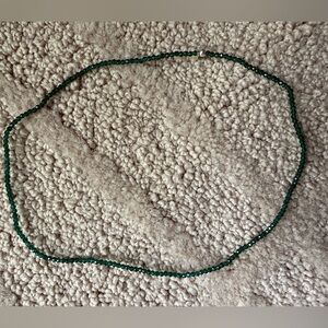 Elegant itsy Green Beaded Necklace, 13.5 inches